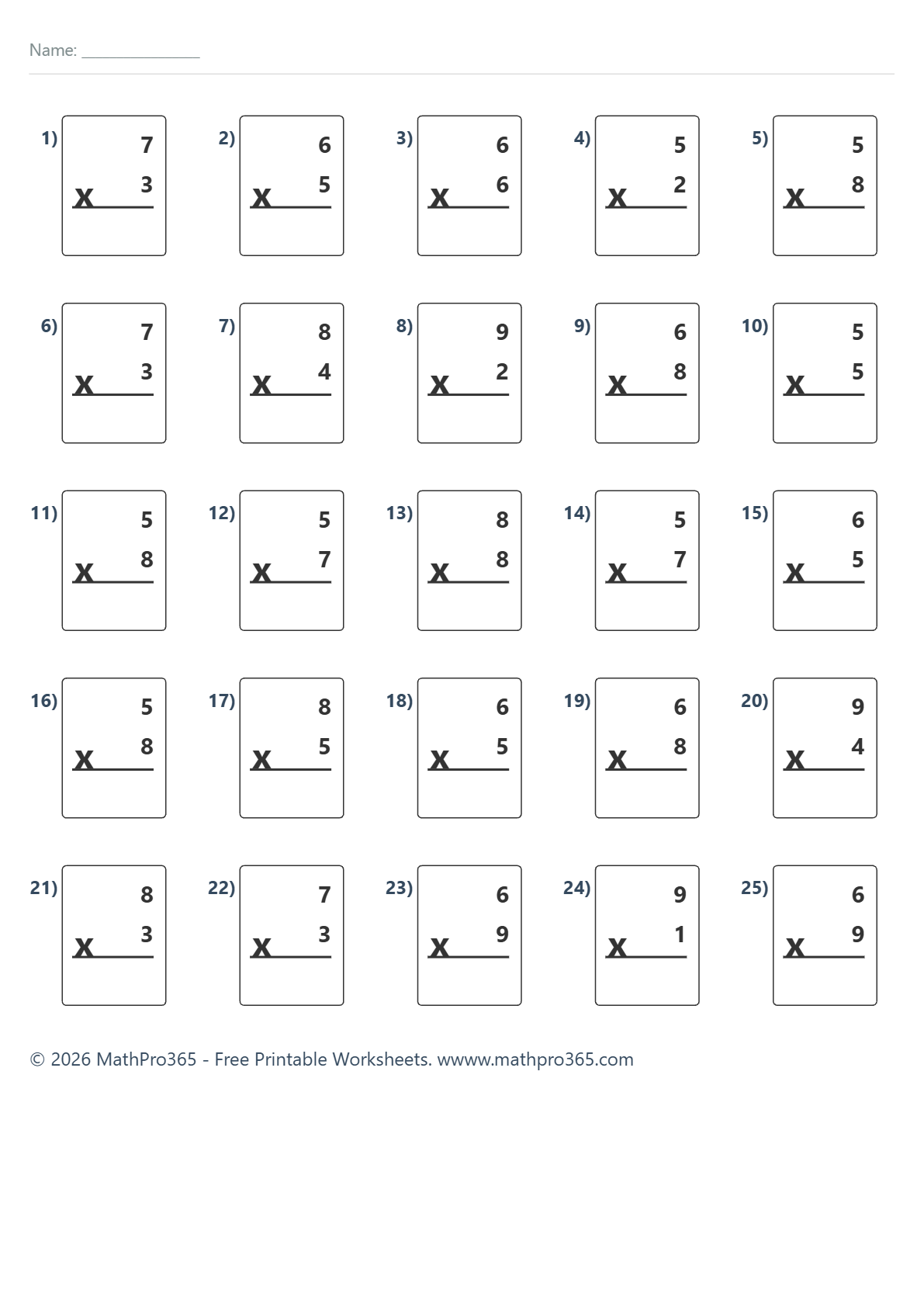 Multiplication by 10 Worksheet Grade 2 Free PDF